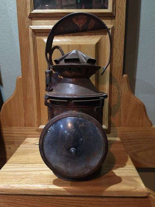 Vintage SA Railway Services(SAR/SAS) lantern with inner burner, red & green